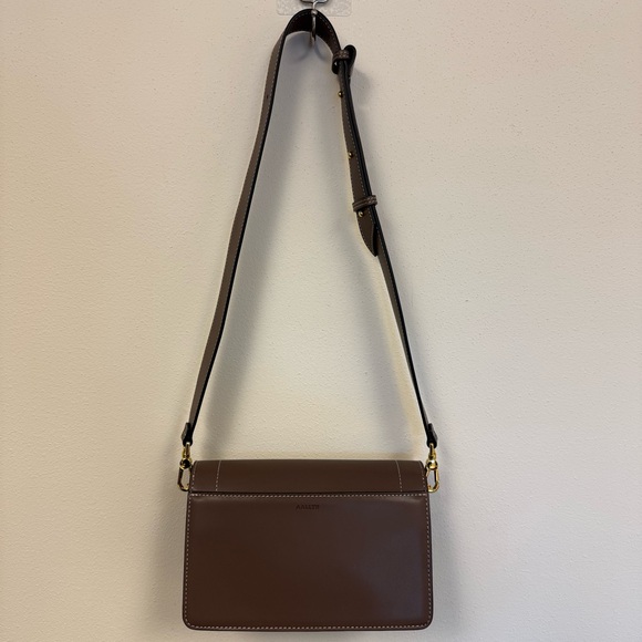 AALLYN Ingrid Crossbody/Shoulder Bag in Wood Berry Brown Leather Feminine Staple - Picture 5 of 16